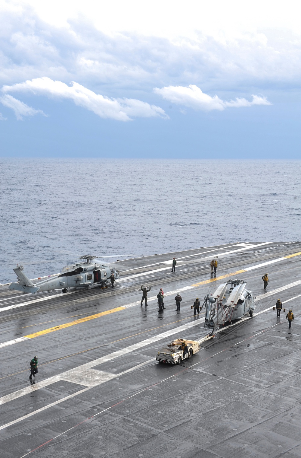 USS Nimitz flight deck operations