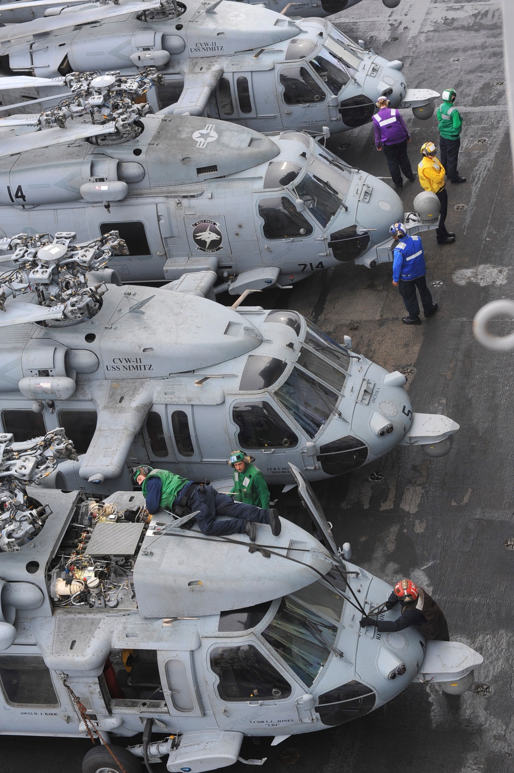 USS Nimitz flight deck operations