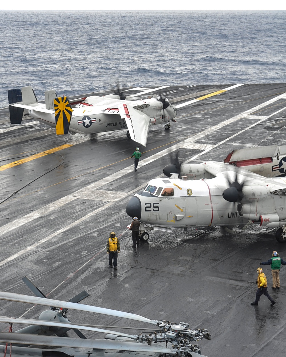 USS Nimitz flight deck operations