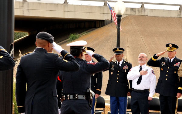 Providers participate in Patriot Plaza rededication, receive surprise gift