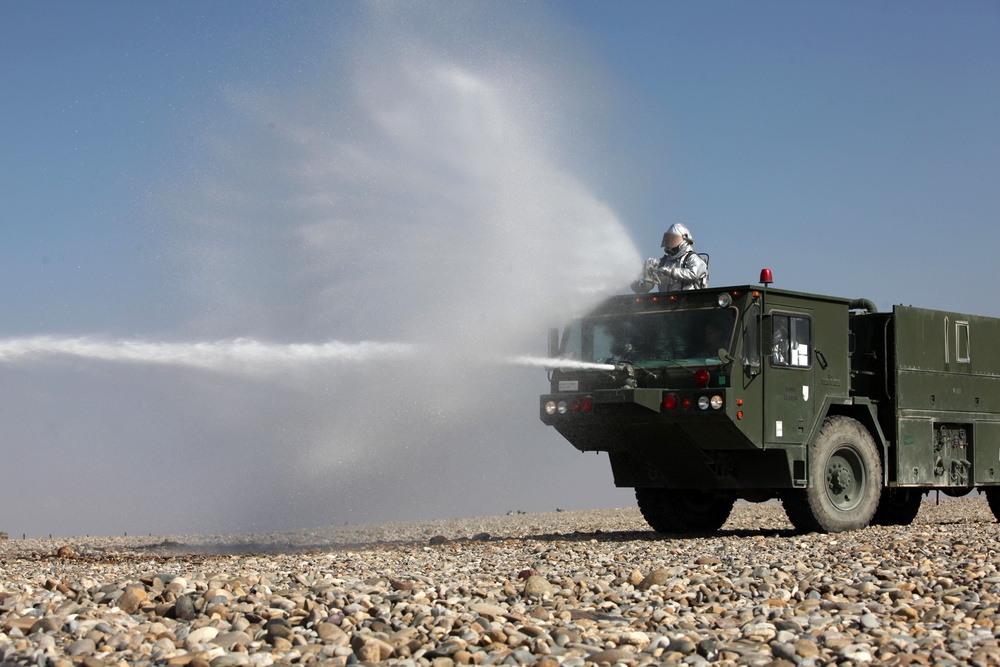 MWSS-372, Crash Fire Rescue Training Drill