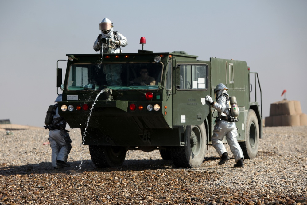 MWSS-372, Crash Fire Rescue Training Drill