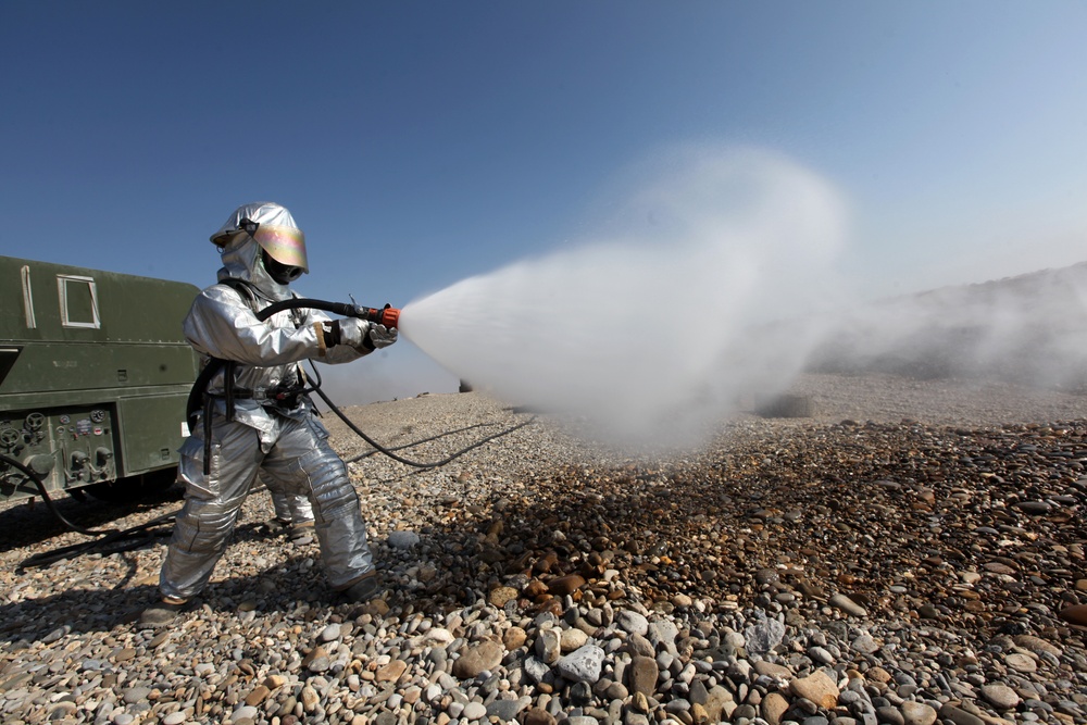 MWSS-372, Crash Fire Rescue Training Drill