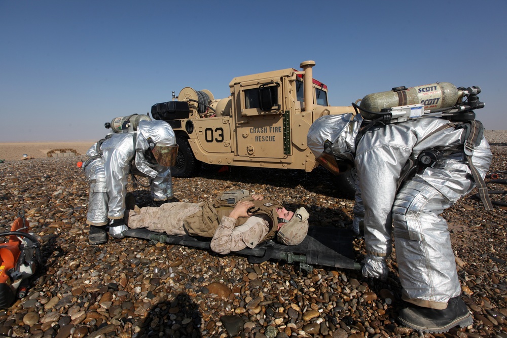 MWSS-372, Crash Fire Rescue Training Drill