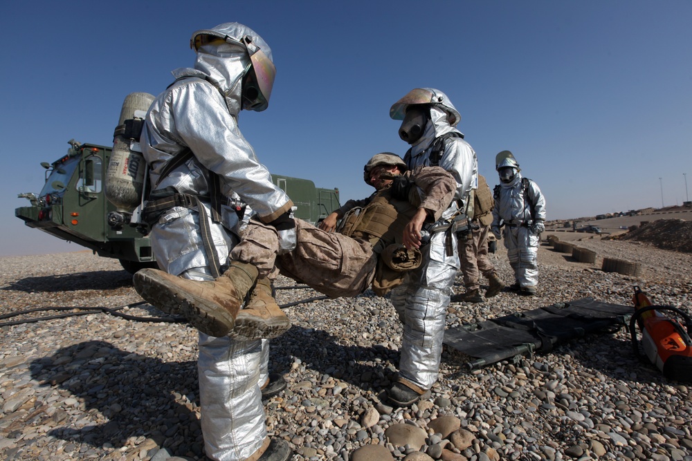 MWSS-372, Crash Fire Rescue Training Drill