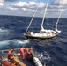 Coast Guard Cutter Block Island tows disabled sailboat Zulu