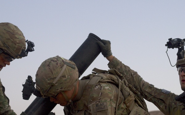 Establishing mortar riring point