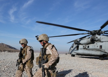 Sergeant Major Berry visits RC(SW) FOBS in Helmand Province