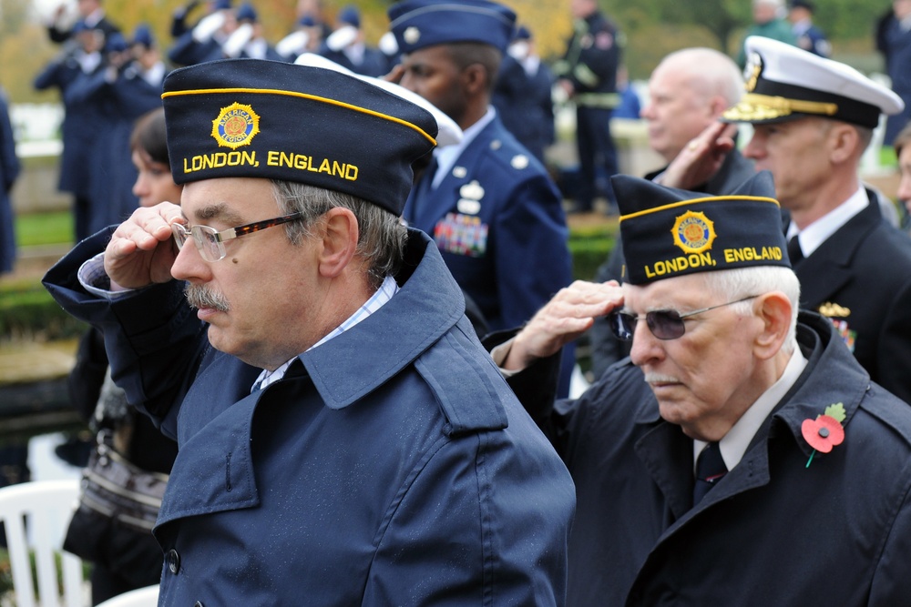 Veterans honored during ceremony at England WWII cemetery