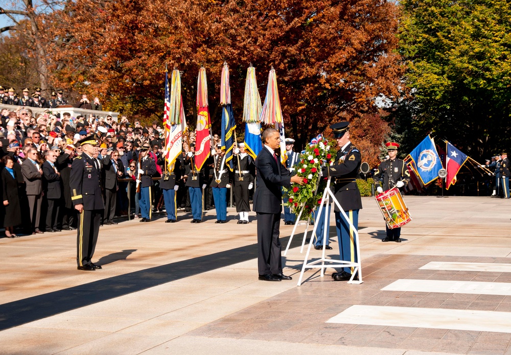 2013 Presidental Veterans Day wreath laying ceremony