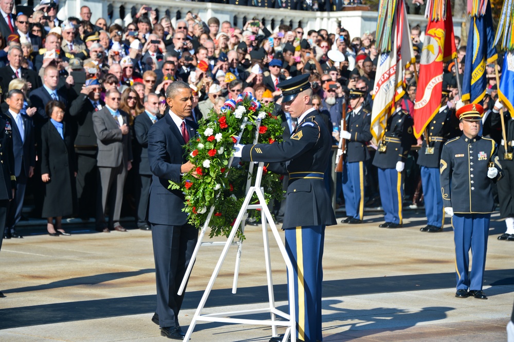 2013 Presidential Veterans Day wreath laying ceremony