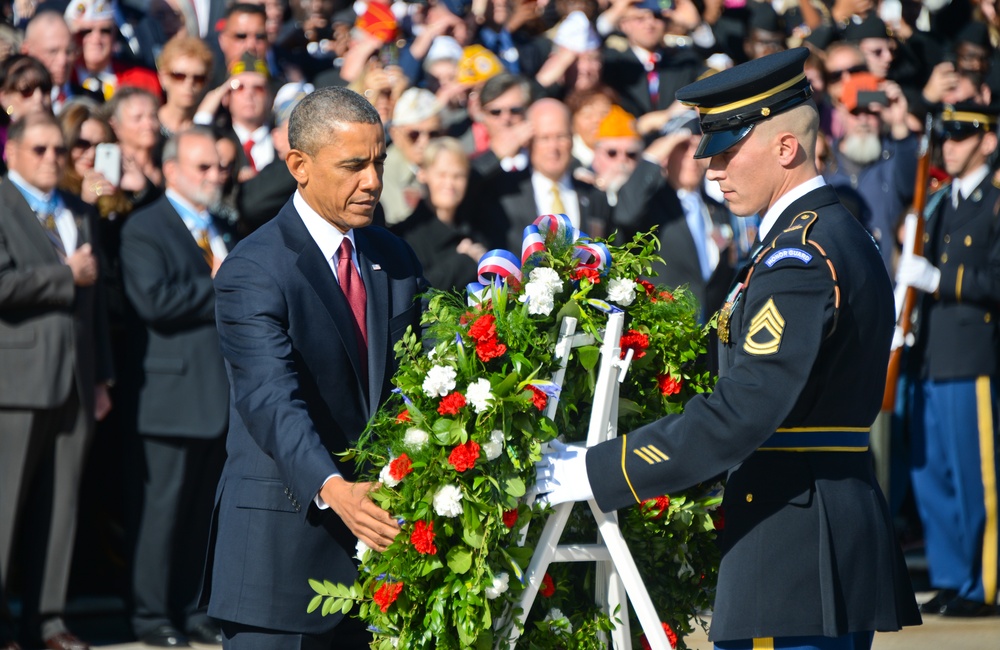 2013 Presidential Veterans Day wreath laying ceremony