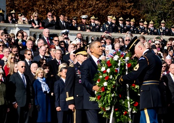 President lays wreath at Tomb of Unknowns