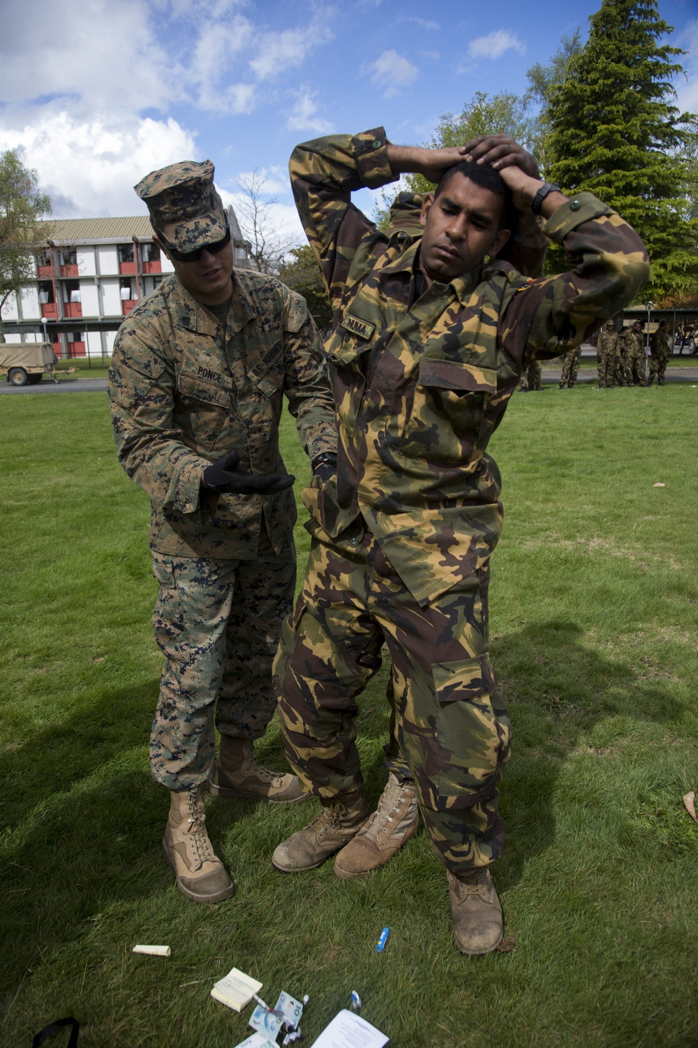 Marine MPs train with Tongan, Papua New Guinean soldiers