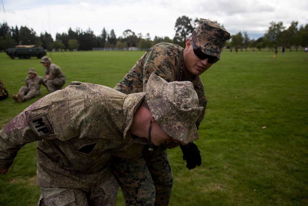 Marine MPs train with Tongan, Papua New Guinean soldiers