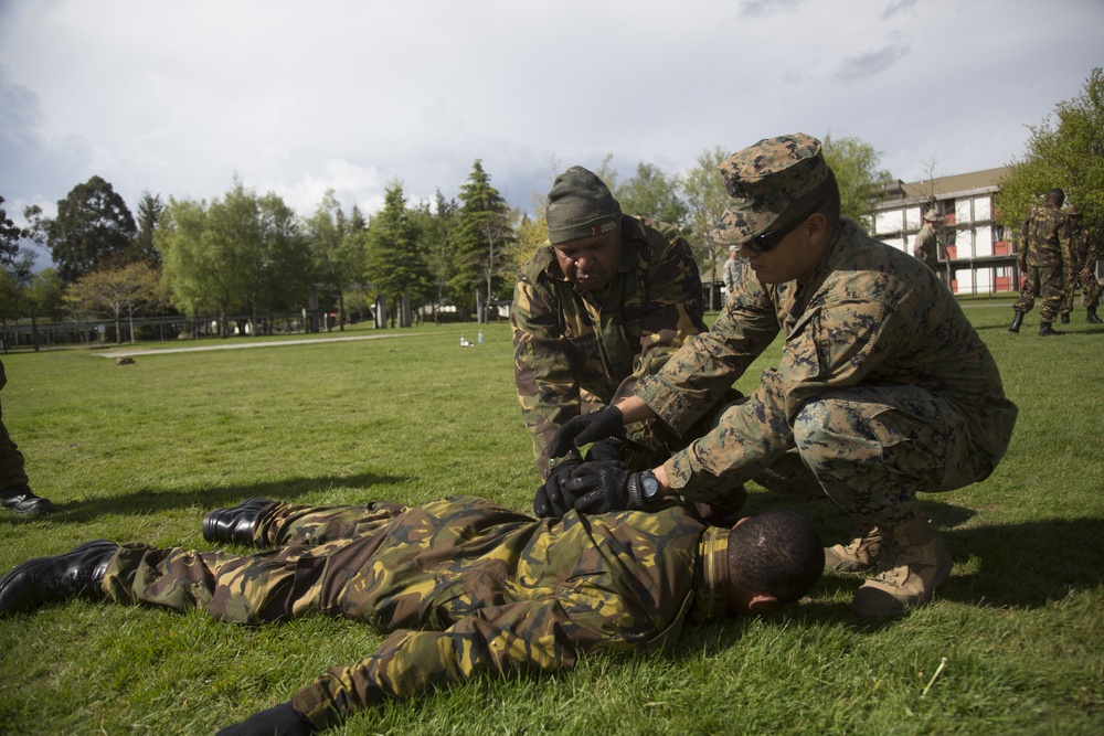 Marine MPs train with Tongan, Papua New Guinean soldiers