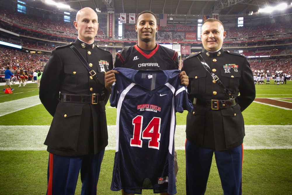 Marines present Phoenix student-athlete, Arizona State commit as Semper Fidelis All-American