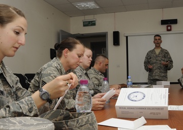 Deployed service members receive victim advocacy training