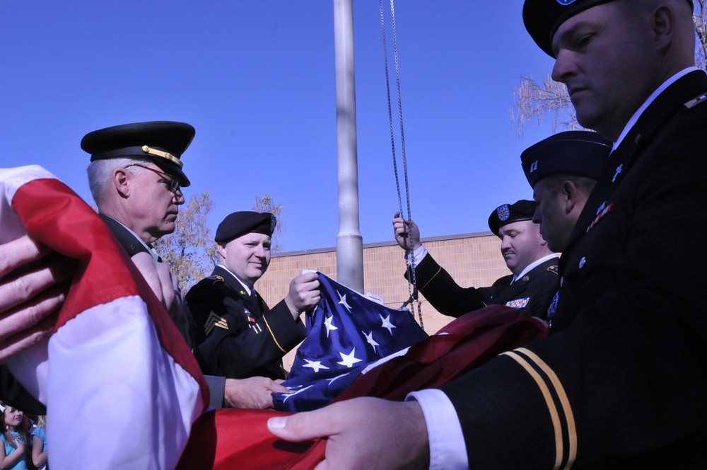 Fort Douglas Reservists past and present lend a Veterans Day hand