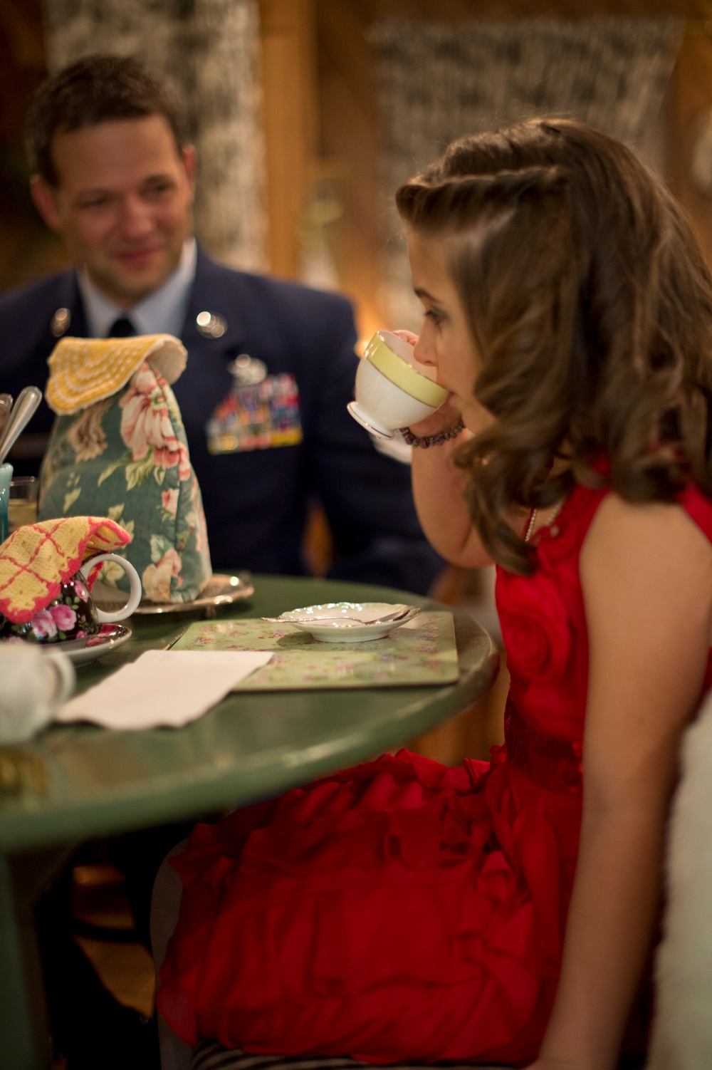 Teatime with Air Force Dad