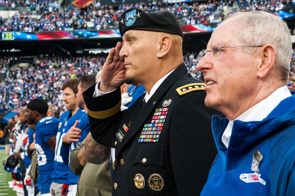 US Army Chief of Staff attends Salute to Services at MetLife Stadium