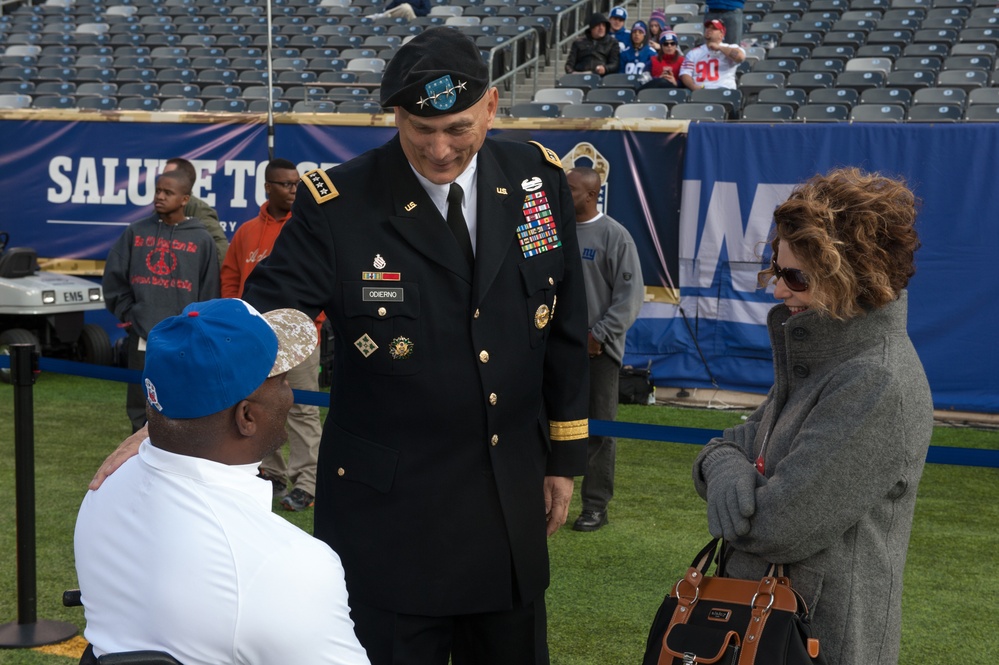 US Army Chief of Staff attends Salute to Services at MetLife Stadium