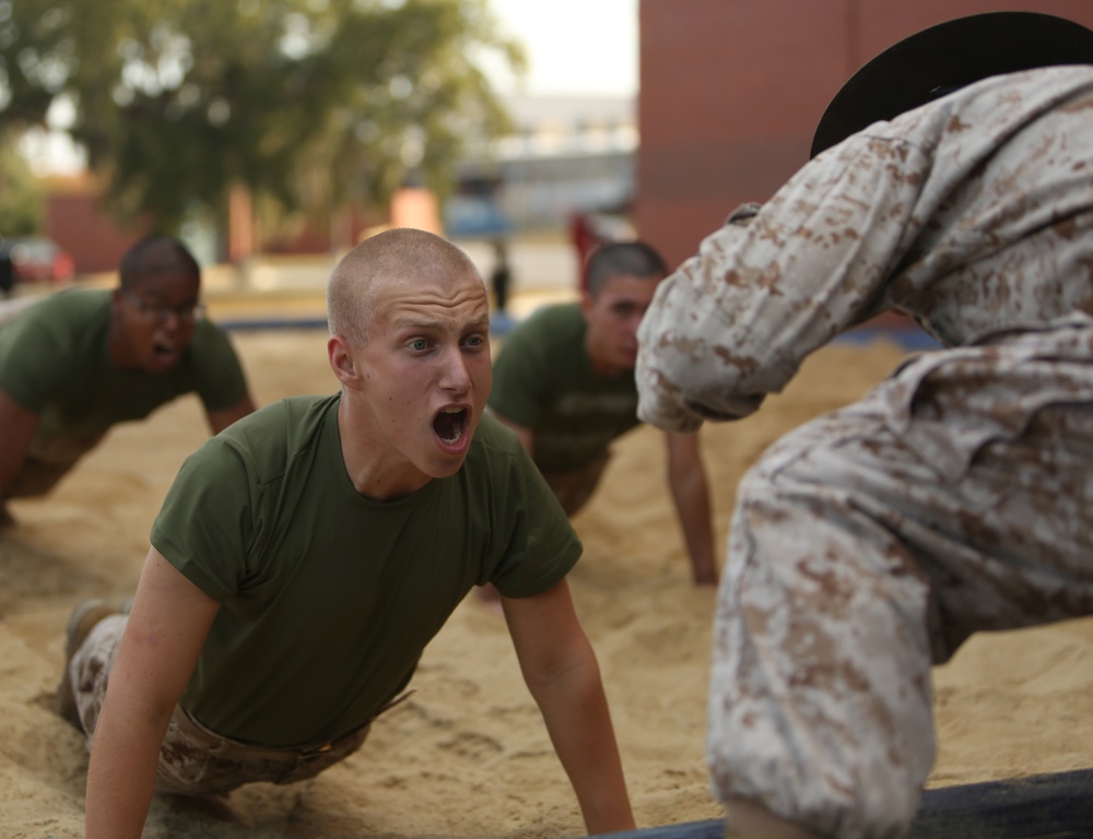 Photo Gallery: Marine recruits build discipline, endurance on Parris Island