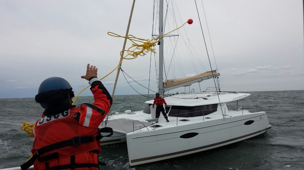 Coast Guard Station Cape May tows disabled boat, rescues 1