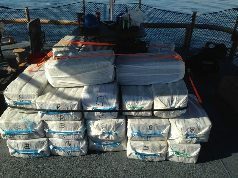 Coast Guard, Caribbean Border Interagency Group authorities seize $38 million dollar cocaine shipment in the Caribbean Sea
