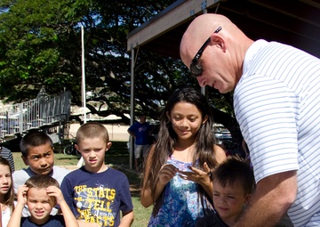 Children celebrate Marine Corps' birthday
