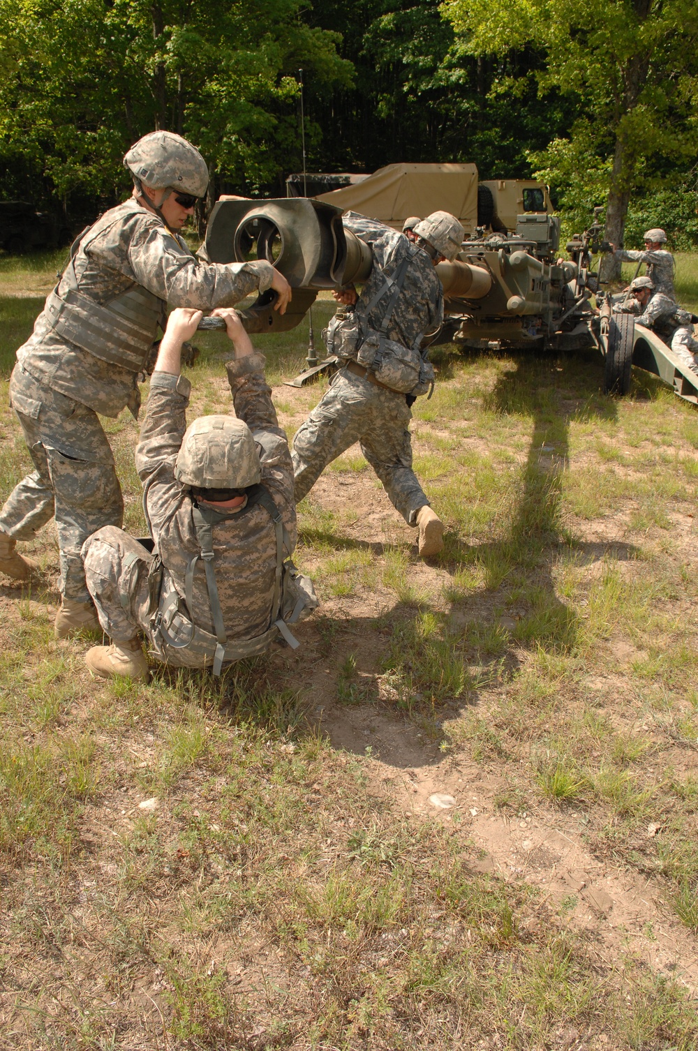 Artillery gunnery exercise