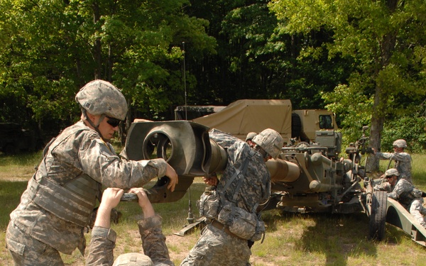 Artillery gunnery exercise