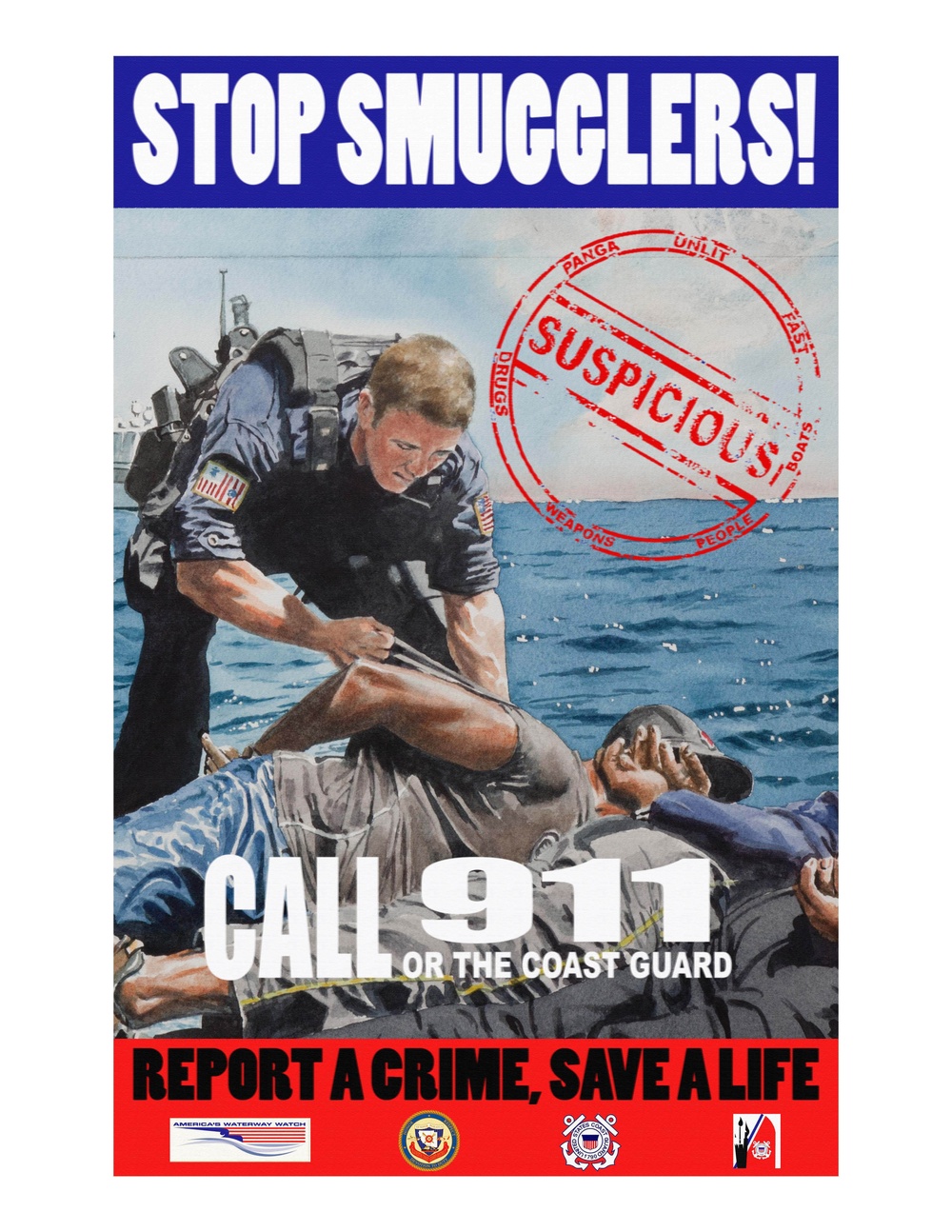 Coast Guard anti-smuggling poster