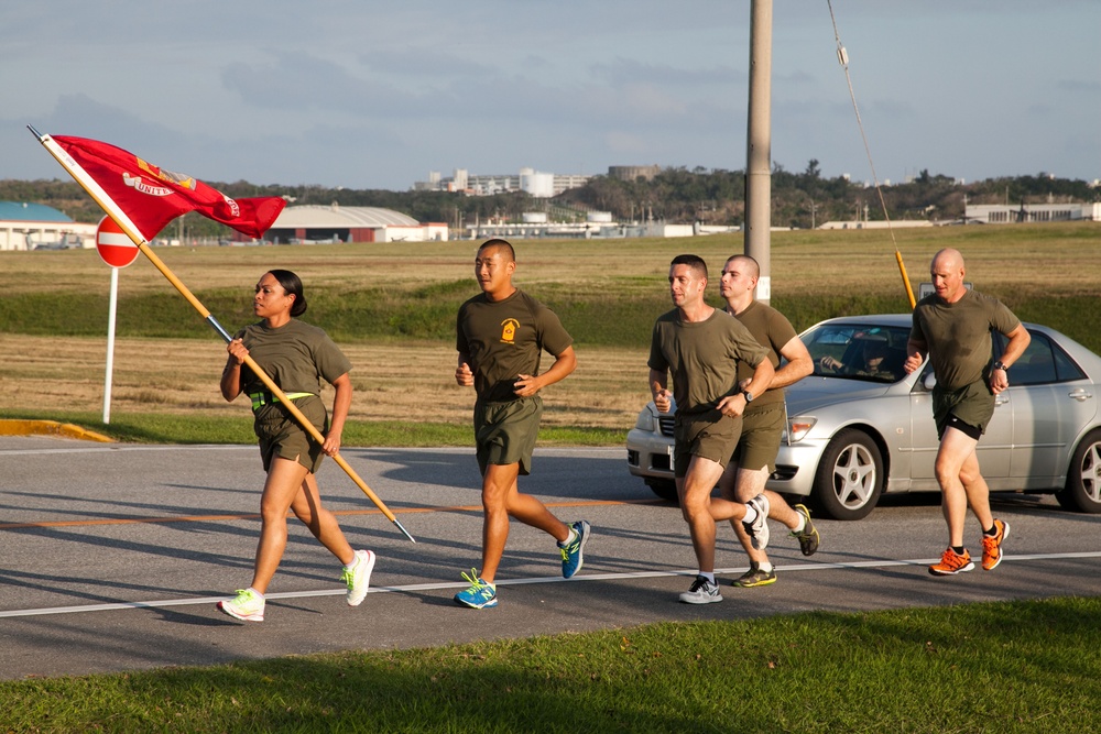 MCAS Futenma Marines run 238 miles for birthday