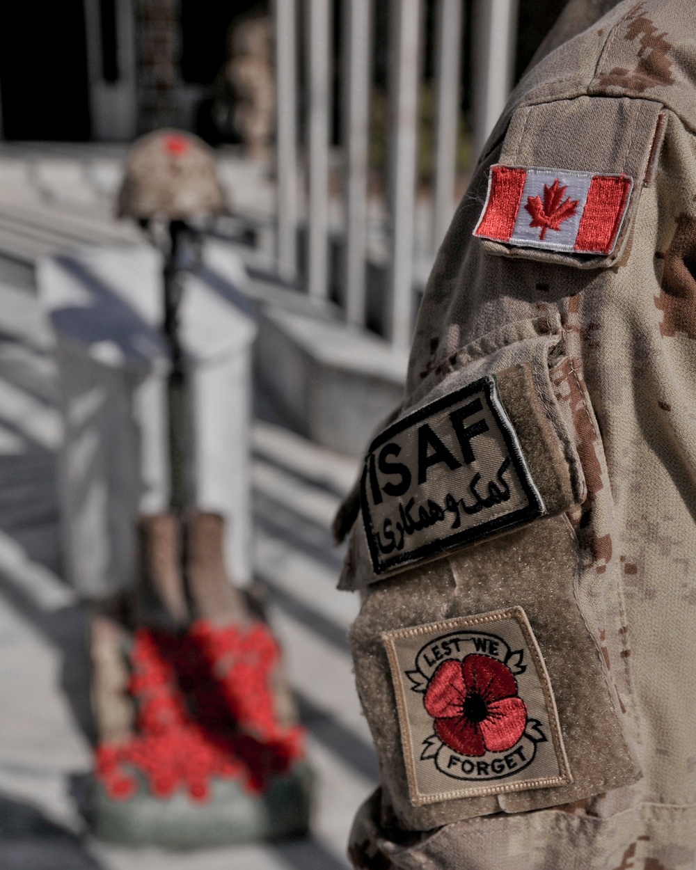 Camp Eggers Remembrance Day ceremony