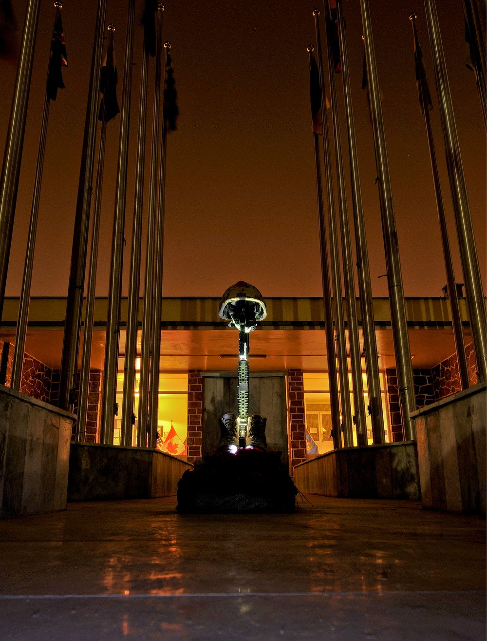 Camp Eggers Remembrance Day ceremony