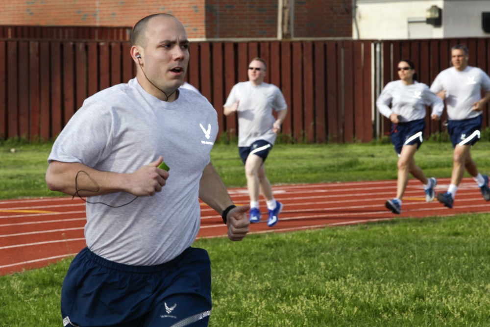 Physical training at Selfridge
