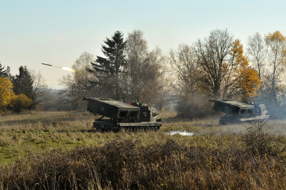 German army fires rocket launcher at 7th Army Joint Multinational Training Command