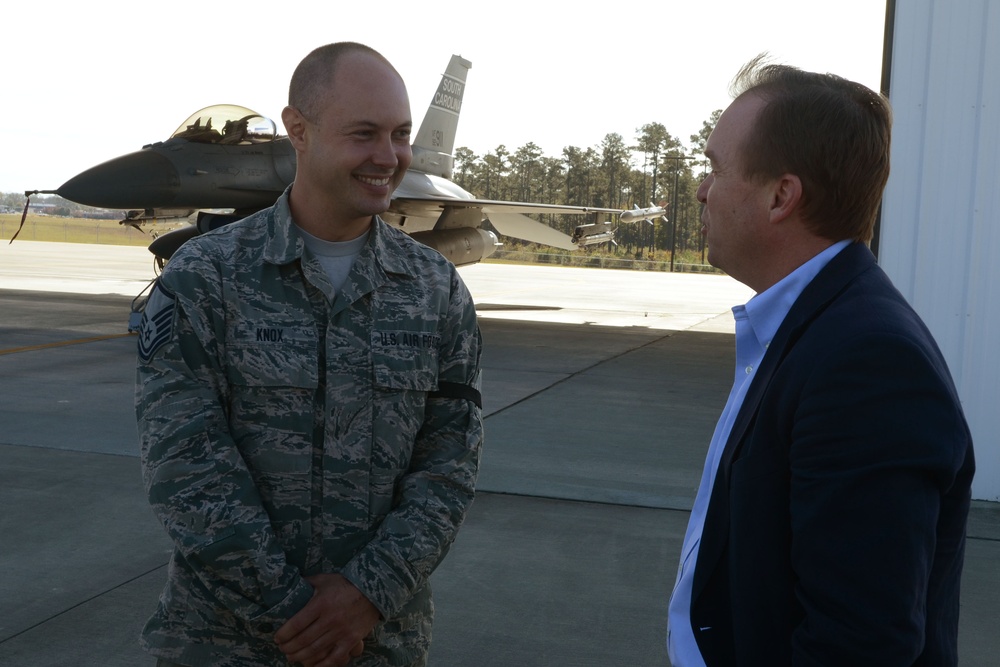 Congressman Mick Mulvaney visits McEntire Joint National Guard Base