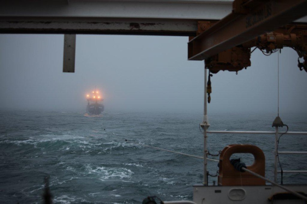 Coast Guard assists 22 mariners aboard disabled fishing vessel in Bering Sea