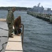 Underwater Construction Team ONE Dive Detachment Bravo performs underwater boat ramp repairs aboard Joint Expeditionary Base Little Creek-Fort Story