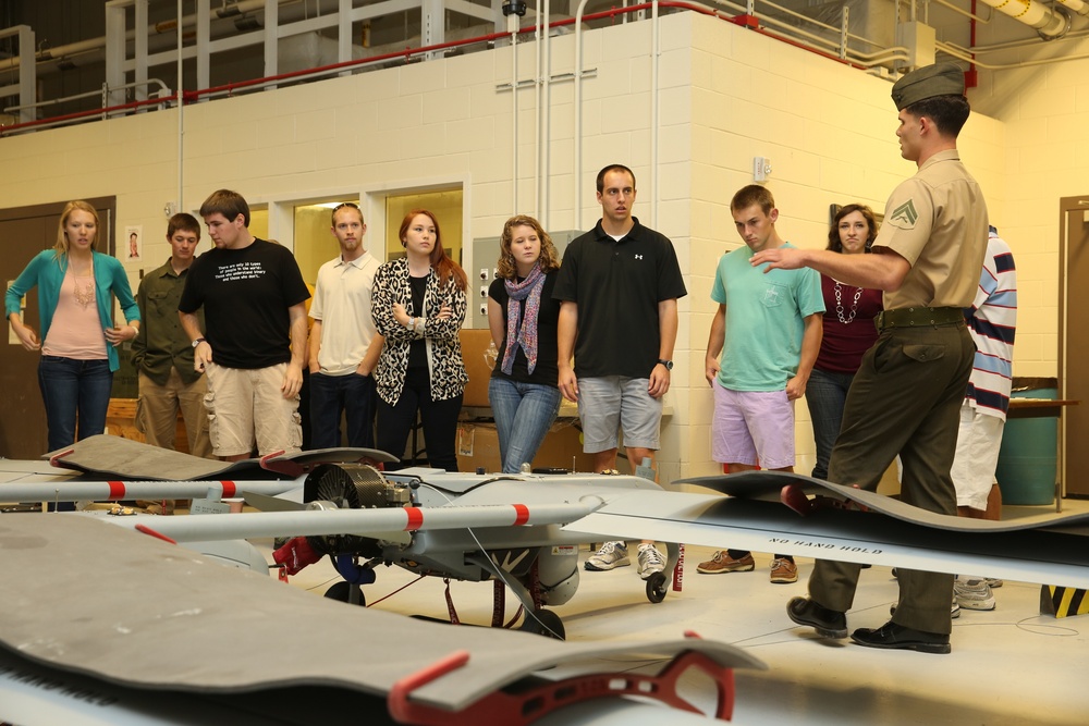 ECU honor students tour unmanned aerial systems, rescue squadron