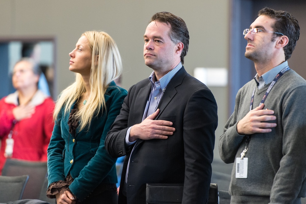 Argonne employees attend a Veterans Day event