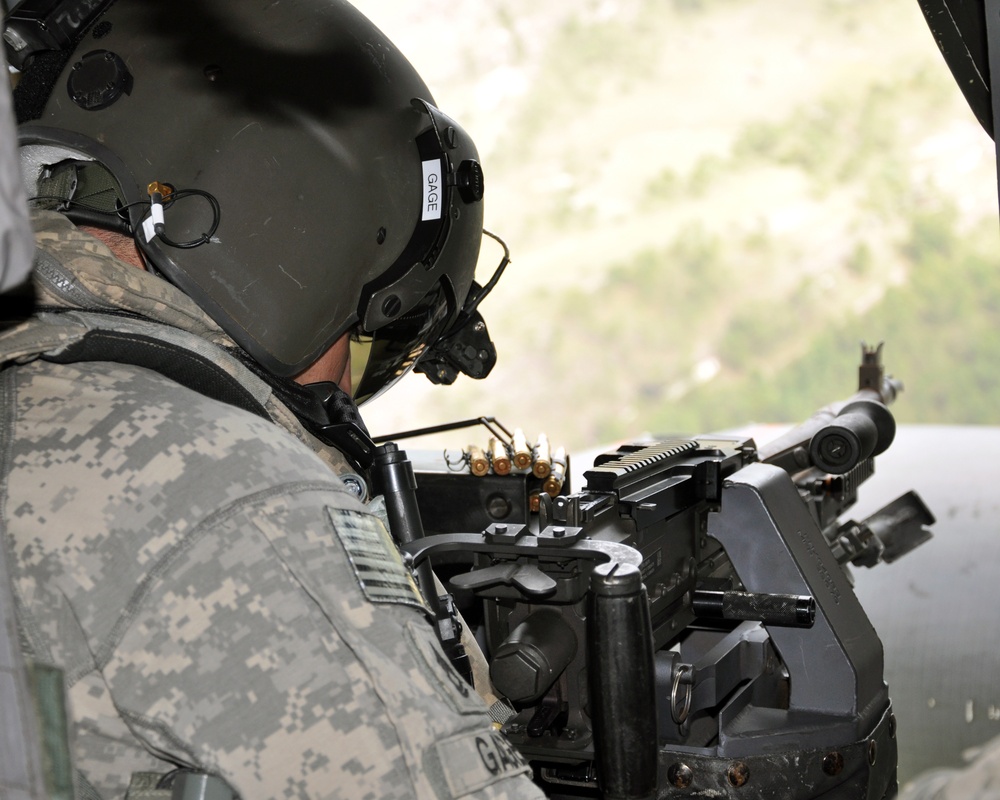 Joint Task Force-Bravo's 1-228th Aviation Regiment conducts aerial gunnery training