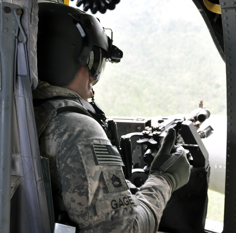 Joint Task Force-Bravo's 1-228th Aviation Regiment conducts aerial gunnery training