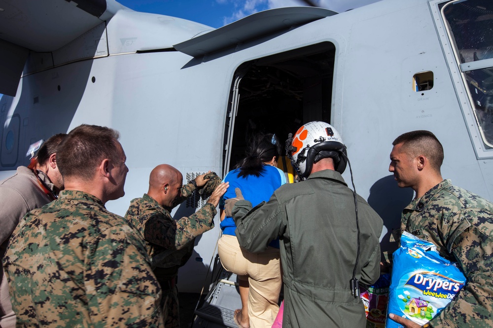 Multi-national relief aid in Tacloban during Operation Damayan