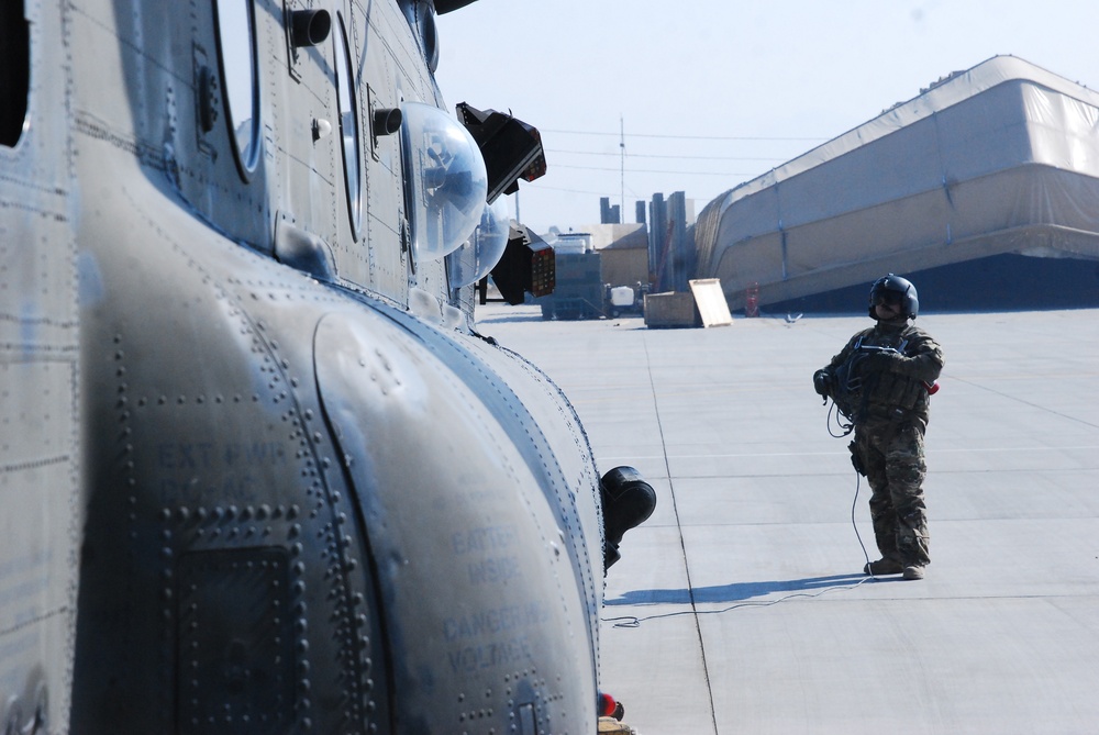 10th Combat Aviation Brigade CH-47 Chinook helicopters provide heavy lift capabilities over eastern Afghanistan