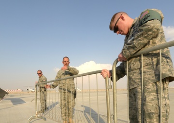 US Air Force security forces support 2013 Dubai Airshow