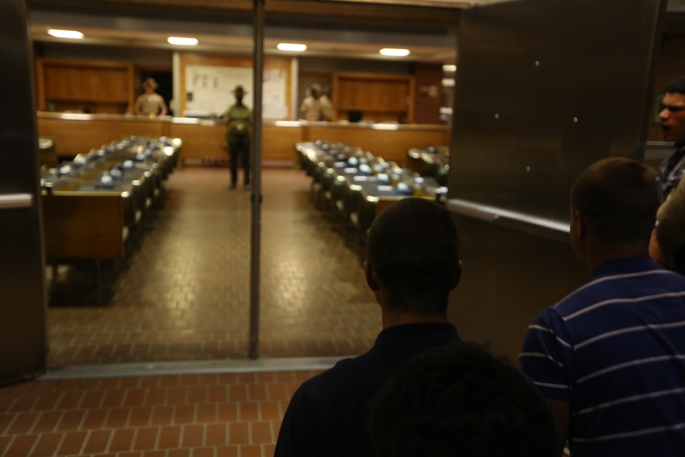 Photo Gallery: Marine recruits begin journey to title on Parris Island foot prints