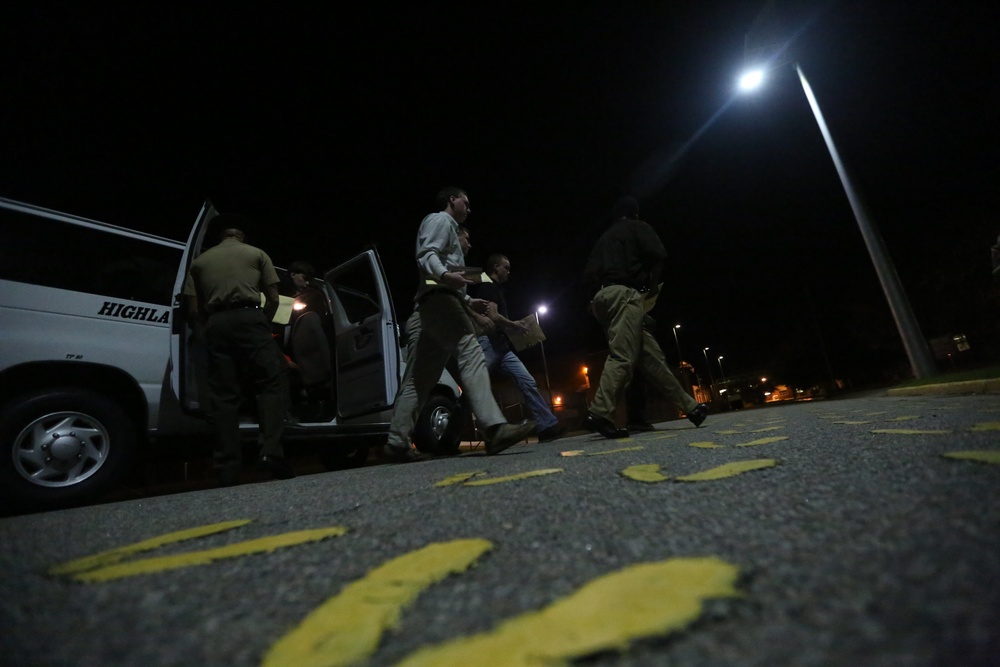 Photo Gallery: Marine recruits begin journey to title on Parris Island foot prints